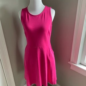 Pink knit dress